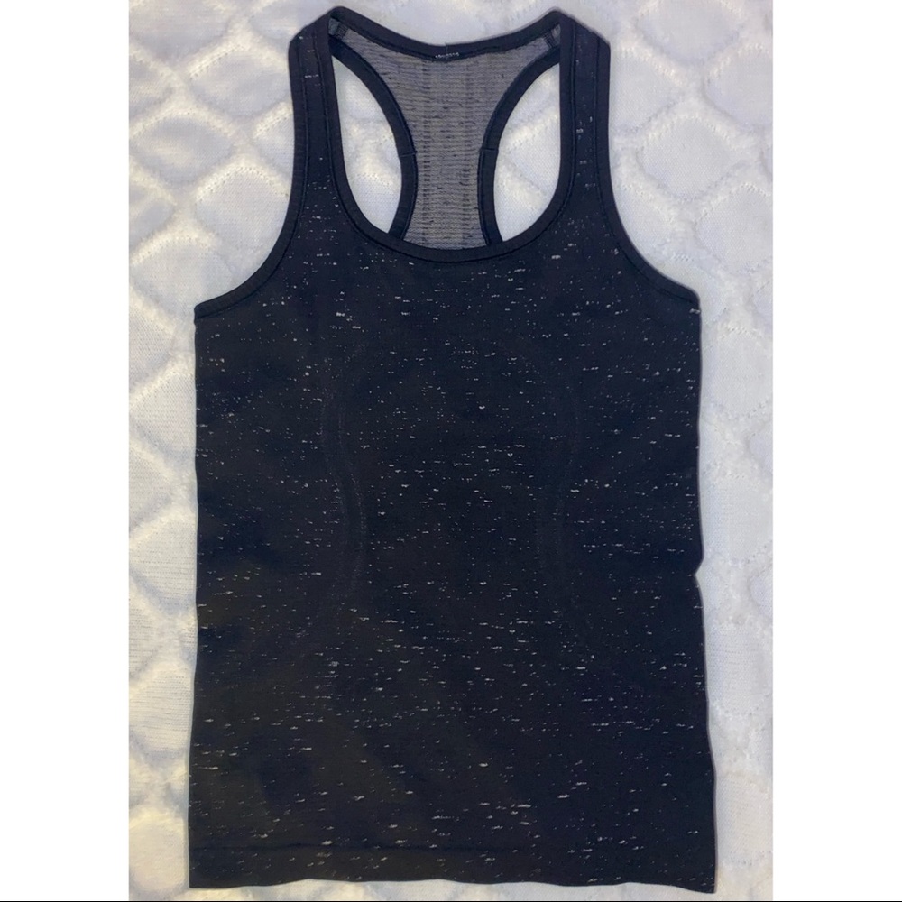 Lululemon Speckled Black Racerback 🤍